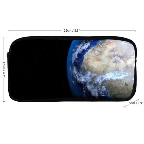 yanfind Pencil Case YHO PIROD Space Black Dark  Planet Warming Zipper Pens Pouch Bag for Student Office School
