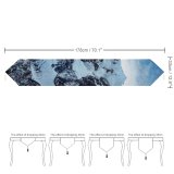 Yanfind Table Runner Oliver Buettner Mount Cook Peak Snow Covered Mountains Zealand Everyday Dining Wedding Party Holiday Home Decor