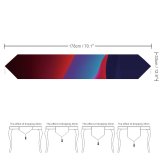 Yanfind Table Runner Gradients MacOS Big Sur Layers Fluidic Colorful Dark WWDC Everyday Dining Wedding Party Holiday Home Decor