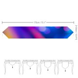 Yanfind Table Runner William Warby Abstract Bokeh Lights Multicolor Colorful Everyday Dining Wedding Party Holiday Home Decor