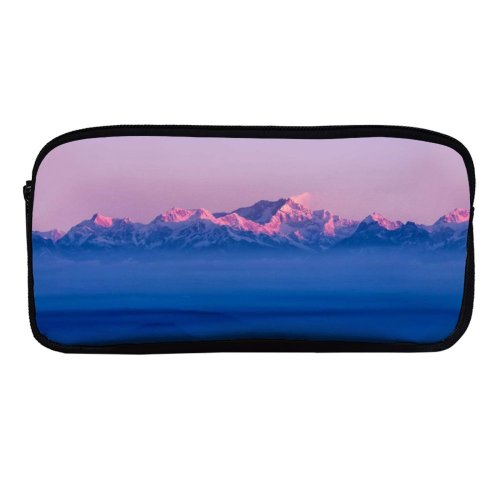 yanfind Pencil Case YHO Himalayas  Range Sunrise Winter Above Clouds Mountains Zipper Pens Pouch Bag for Student Office School