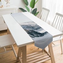 Yanfind Table Runner Images Landscape Public Lauterbrunnen Snow Wallpapers Mountain Outdoors Rock Winter Glow Pictures Everyday Dining Wedding Party Holiday Home Decor