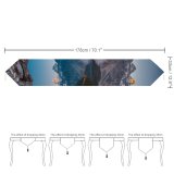 Yanfind Table Runner Sven Muller Moraine Lake Landscape Sunrise Mountains Everyday Dining Wedding Party Holiday Home Decor