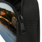 yanfind Pencil Case YHO Town Resources Waterway Watercourse  Sunset Italy Florence River Sky River Bank Zipper Pens Pouch Bag for Student Office School