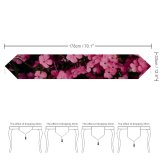 Yanfind Table Runner Irina Iriser Flowers Closeup Floral Blossom Bloom Spring Vibrant Everyday Dining Wedding Party Holiday Home Decor