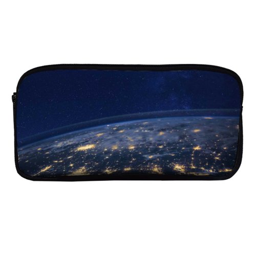 yanfind Pencil Case YHO Space  Starry Sky Night Dark Zipper Pens Pouch Bag for Student Office School