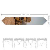 Yanfind Table Runner Soil Scoop Transportation Machine Earthmover Power Vehicle Diesel Shovel Bulldozer System Truck Everyday Dining Wedding Party Holiday Home Decor