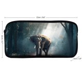 yanfind Pencil Case YHO Sasin Tipchai Elephant Forest Daylight Woods Zipper Pens Pouch Bag for Student Office School