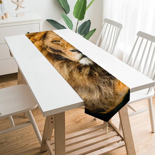 Yanfind Table Runner Tambako Jaguar Lion Wild Cat Everyday Dining Wedding Party Holiday Home Decor