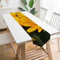 Yanfind Table Runner Anja Flowers Sunflowers Blossom Spring Floral Closeup Macro Beautiful Flower Garden Petals Everyday Dining Wedding Party Holiday Home Decor