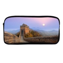 yanfind Pencil Case YHO Great Wall China Jinshanling Sunrise Zipper Pens Pouch Bag for Student Office School