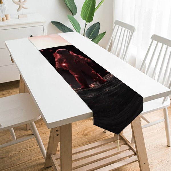 Yanfind Table Runner Gerro Space Astronaut Void ScFi Space Suit Space Adventure Everyday Dining Wedding Party Holiday Home Decor