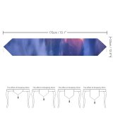 Yanfind Table Runner Mountains Sunrise Scenic Early Morning Countryside Village Sunlight Hill Station Clouds Foggy Everyday Dining Wedding Party Holiday Home Decor