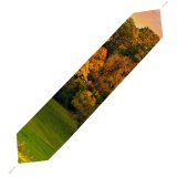 Yanfind Table Runner Bruno Glätsch Autumn Trees Sunset Landscape Afterglow Meadow Grass Field Greenery Beautiful Everyday Dining Wedding Party Holiday Home Decor