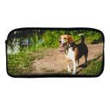 yanfind Pencil Case YHO Ground Images Pet  Hound Grass Wallpapers Pedigreed Beagle Stock Free Aquatic Zipper Pens Pouch Bag for Student Office School