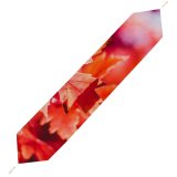 Yanfind Table Runner Maple Leaves Selective Focus Autumn Blur Closeup Everyday Dining Wedding Party Holiday Home Decor