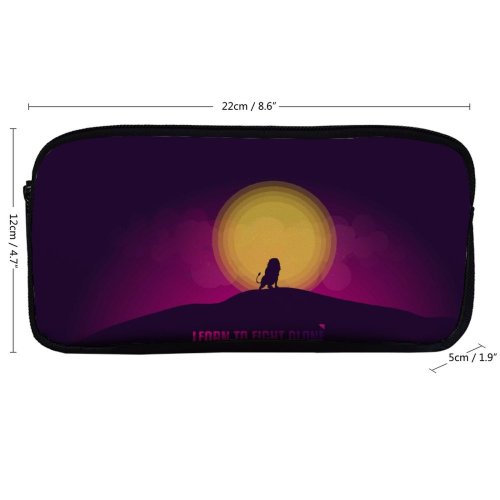 yanfind Pencil Case YHO Quotes Learn Fight Alone Popular Quotes Inspirational Quotes Inspiring Motivational Zipper Pens Pouch Bag for Student Office School