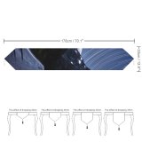 Yanfind Table Runner Andrés Nieto Porras Star Trails Road Mountains Glacier Timelapse Circular Snow Covered Everyday Dining Wedding Party Holiday Home Decor