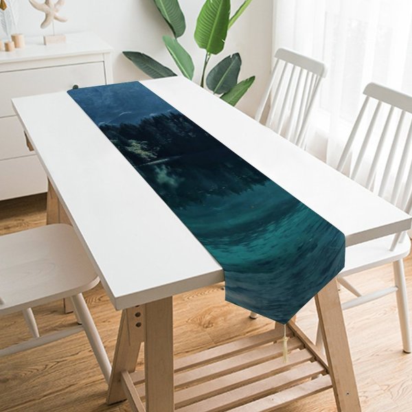 Yanfind Table Runner Fir Images Greenery Snow Wallpapers Plant Lake Mountain Outdoors Tree Di Abies Everyday Dining Wedding Party Holiday Home Decor