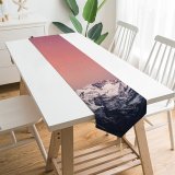 Yanfind Table Runner Marek Piwnicki Alps Mountains Mountain Range Italy Sky Starry Sky Snow Covered Everyday Dining Wedding Party Holiday Home Decor