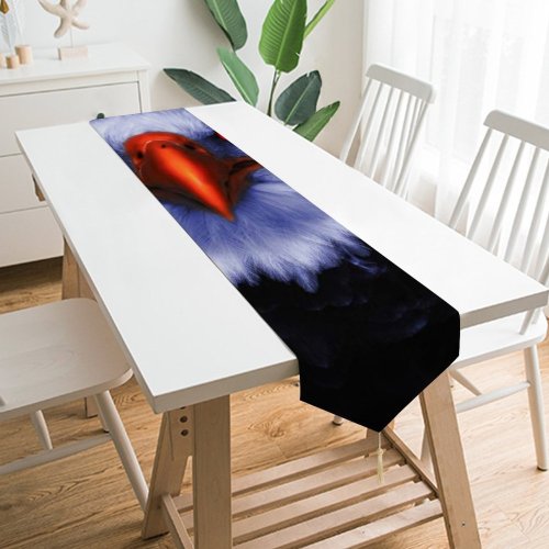 Yanfind Table Runner Black Dark Eagle Bird Prey Raptors Eyes Everyday Dining Wedding Party Holiday Home Decor