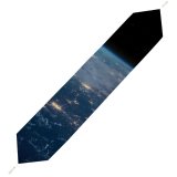 Yanfind Table Runner Space SciFi Earth Spaceship Night Everyday Dining Wedding Party Holiday Home Decor