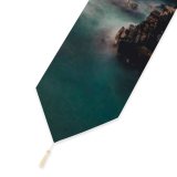 Yanfind Table Runner MatteoRipamonti Riomaggiore Villiage Sunset Cliff Ocean Rocky Coast Italy Everyday Dining Wedding Party Holiday Home Decor