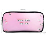 yanfind Pencil Case YHO Sincerely Media Quotes You Can Do Girly Motivational Popular Quotes Letters Zipper Pens Pouch Bag for Student Office School