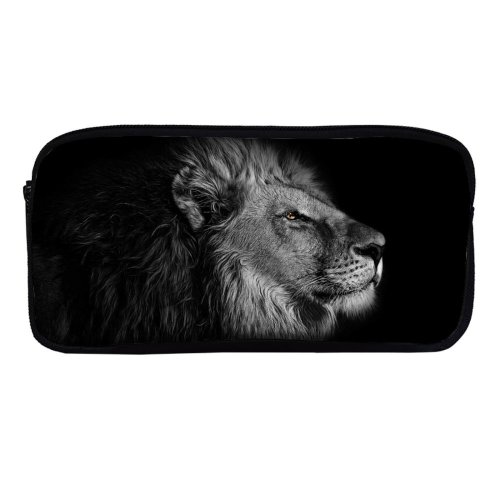 yanfind Pencil Case YHO Randy Rodriguez Black Dark Lion Zipper Pens Pouch Bag for Student Office School