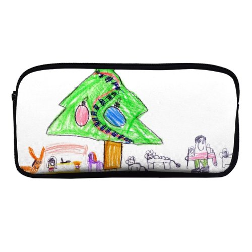 yanfind Pencil Case YHO Winter Kids Xmas Jezus Christmas Maria Art Graphics Art Tree Joseph Childrens Zipper Pens Pouch Bag for Student Office School