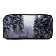 yanfind Pencil Case YHO Winter Forest Cabin Sky Evergreen Switzerland Tree Forest Winter Natural Freezing Snow Zipper Pens Pouch Bag for Student Office School