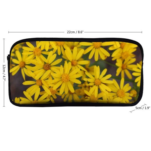 yanfind Pencil Case YHO Images Spring Petal Aster Wallpapers Plant Asteraceae Pollen Free Pictures Daisy Flower Zipper Pens Pouch Bag for Student Office School