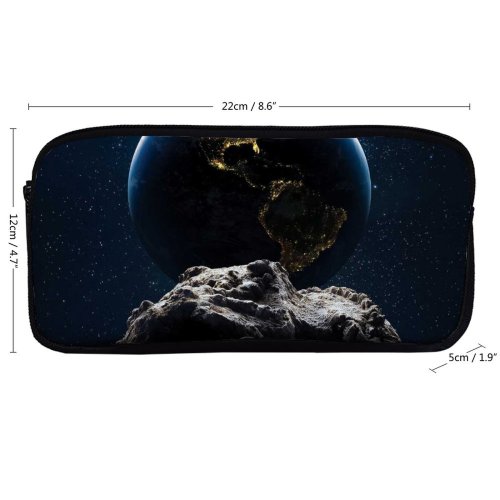 yanfind Pencil Case YHO Space    Solar System Asteroids Zipper Pens Pouch Bag for Student Office School