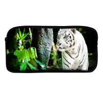yanfind Pencil Case YHO Simon Bardet  Bengal  Forest Daytime Big Cat Zipper Pens Pouch Bag for Student Office School