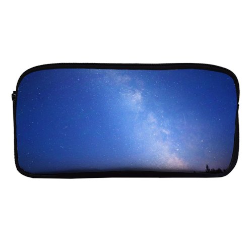 yanfind Pencil Case YHO Images Space Night Starry Milkyway Way Outer Astronomy Sky Wallpapers Outdoors Tree Zipper Pens Pouch Bag for Student Office School