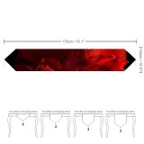 Yanfind Table Runner Black Dark Fish Underwater Everyday Dining Wedding Party Holiday Home Decor