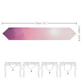 Yanfind Table Runner Meiying Ng Cityscape Urban Foggy Sunrise Skyscrapers Everyday Dining Wedding Party Holiday Home Decor