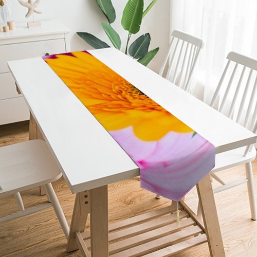 Yanfind Table Runner Skitterphoto Flowers Gerbera Daisy Flower Closeup Macro Blurred Selective Focus Vibrant Colorful Everyday Dining Wedding Party Holiday Home Decor