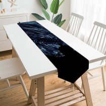 Yanfind Table Runner Space Star Trails Silhouette Exposure Outer Space Night Time Astronomy Everyday Dining Wedding Party Holiday Home Decor