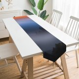 Yanfind Table Runner Sunrise Dawn Early Morning Foggy Everyday Dining Wedding Party Holiday Home Decor