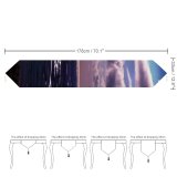 Yanfind Table Runner Andrés Nieto Porras Hot Air Balloon Aurora Borealis Northern Lights Clouds Landscape Everyday Dining Wedding Party Holiday Home Decor