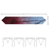 Yanfind Table Runner Maple Trees Maple Leaves Foliage Path Forest Foggy Morning Everyday Dining Wedding Party Holiday Home Decor
