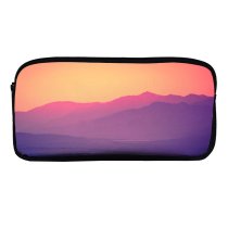 yanfind Pencil Case YHO Romain Guy Sky Sunset Gradient Mountains Landscape Beautiful Scenery Clear Sky Zipper Pens Pouch Bag for Student Office School