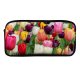 yanfind Pencil Case YHO Flowers Tulip Flowers Multicolor Colorful Tulips Field Purple Beautiful Flower Garden Zipper Pens Pouch Bag for Student Office School