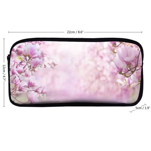 yanfind Pencil Case YHO Flowers Magnolia Flowers  Flowers Zipper Pens Pouch Bag for Student Office School