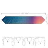 Yanfind Table Runner Sunrise Seascape Horizon Ocean Sky Morning Light Everyday Dining Wedding Party Holiday Home Decor