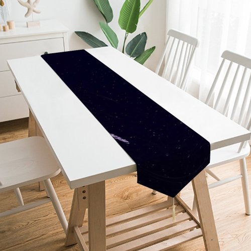 Yanfind Table Runner Black Dark Jellyfish Dark Sea Life Aquarium Underwater Glowing Everyday Dining Wedding Party Holiday Home Decor