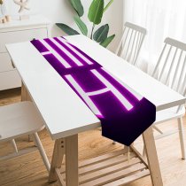 Yanfind Table Runner Aleksandar Pasaric Dark Quotes Nothing Here Neon Purple Everyday Dining Wedding Party Holiday Home Decor