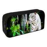yanfind Pencil Case YHO Simon Bardet  Bengal  Forest Daytime Big Cat Zipper Pens Pouch Bag for Student Office School