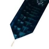 Yanfind Table Runner Black Dark Skyscrapers Shanghai Cityscape Aerial Night City Lights Everyday Dining Wedding Party Holiday Home Decor